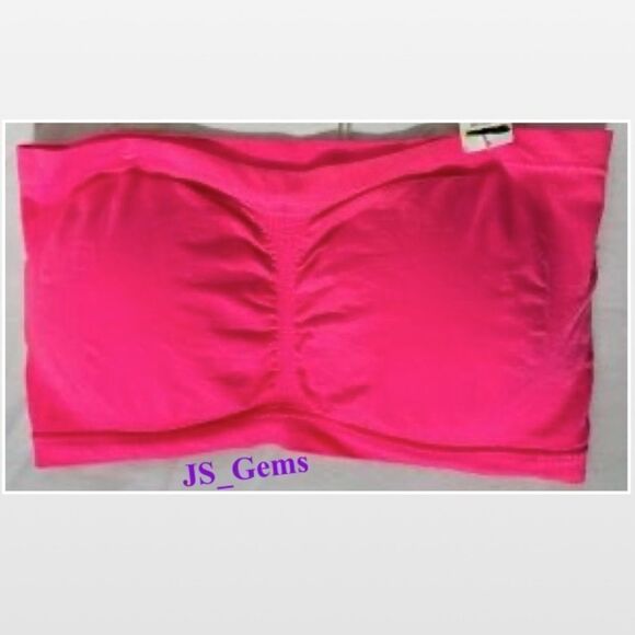 New Tube Top Hot Pink Plus 2X - Picture 1 of 10